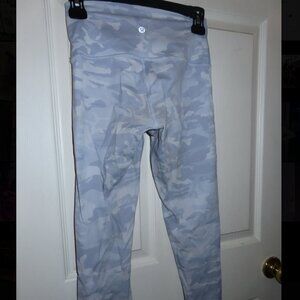Lululemon Align High-Rise Light Gray Camouflage Leggings